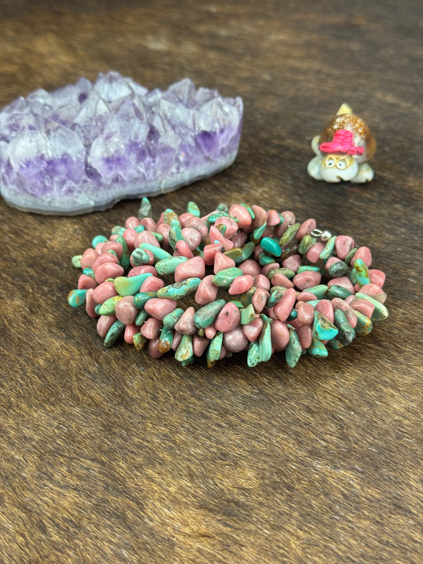 Kingman Turquoise and  Stretch Bracelet