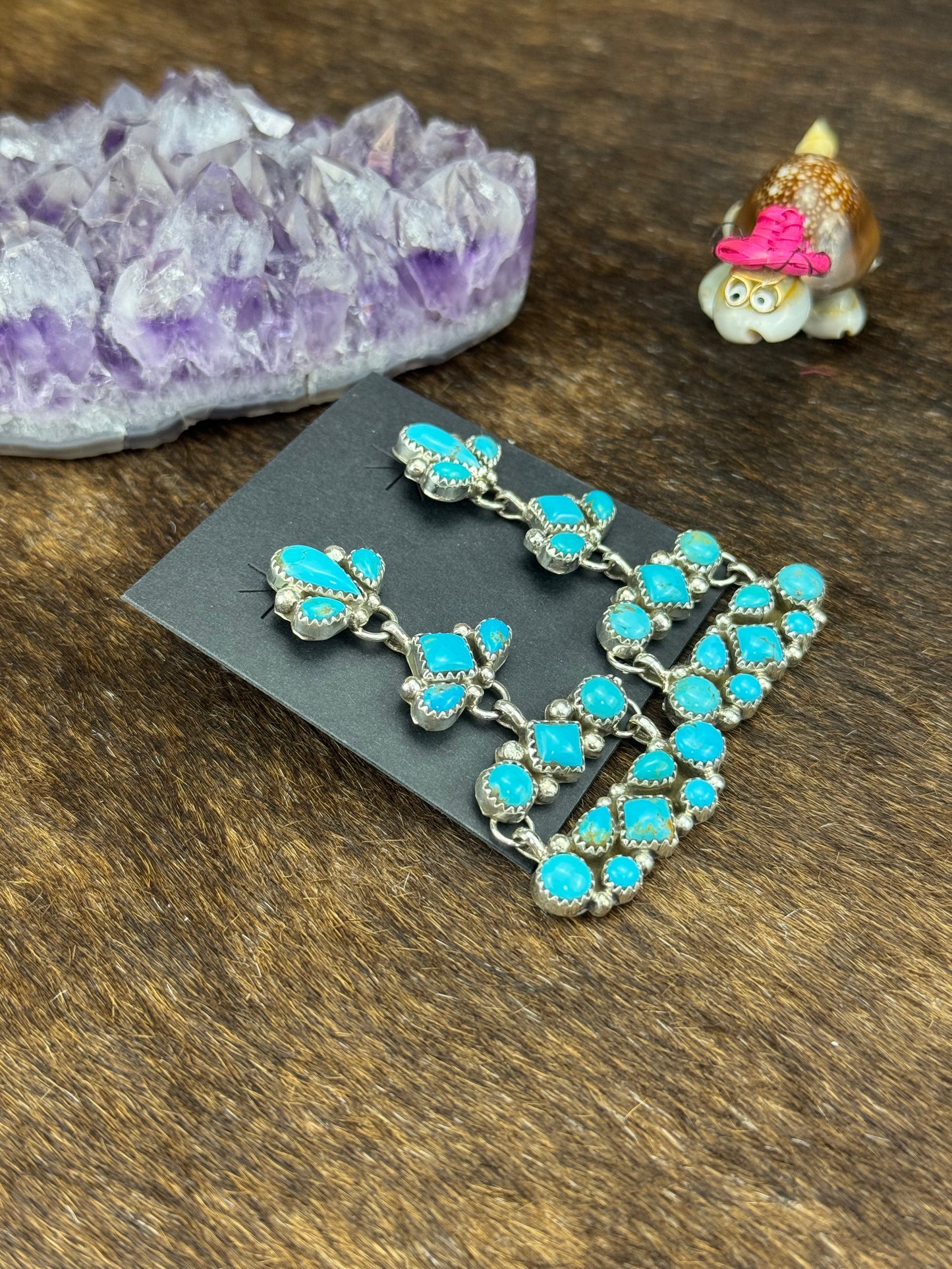 Kingman Turquoise Chandelier Earring