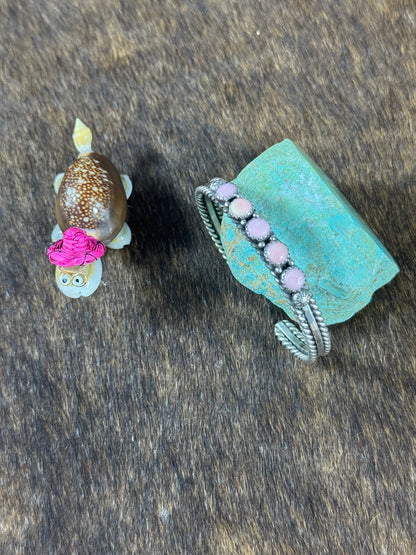 Pink Conch 5 Row Bracelet
