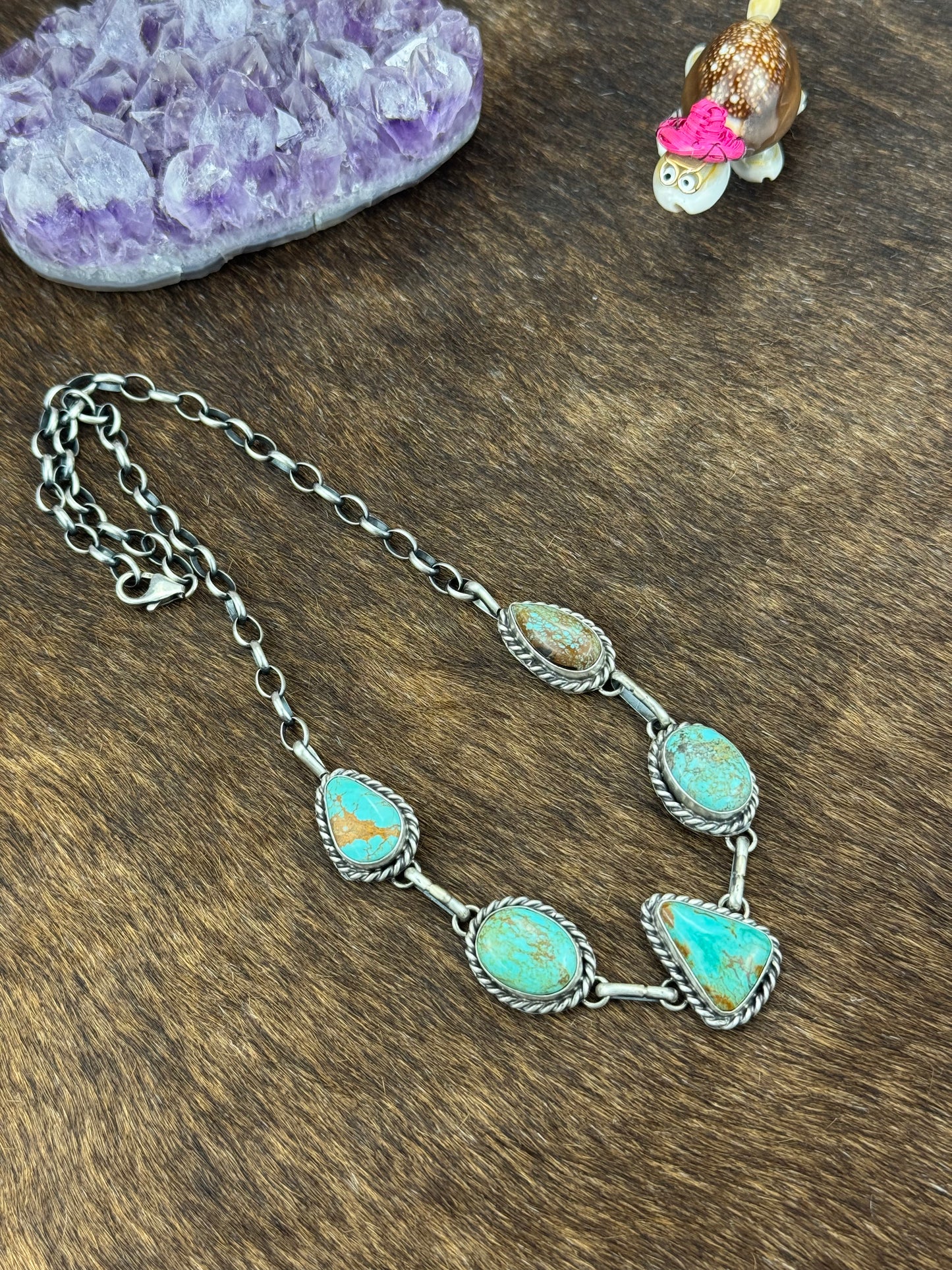 Kingman Turquoise Choker Necklace
