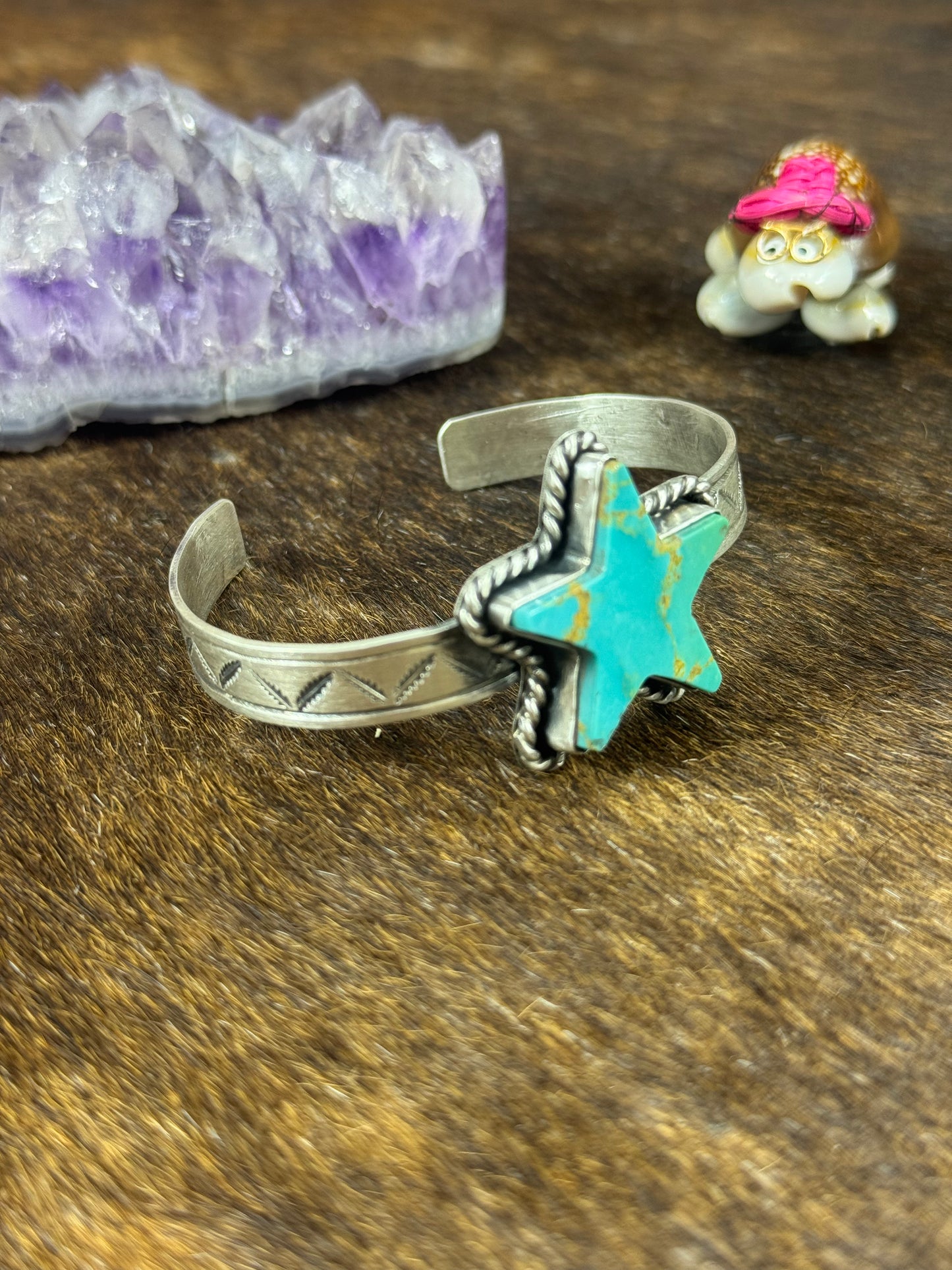 Green Kingman Turquoise Star Bracelet