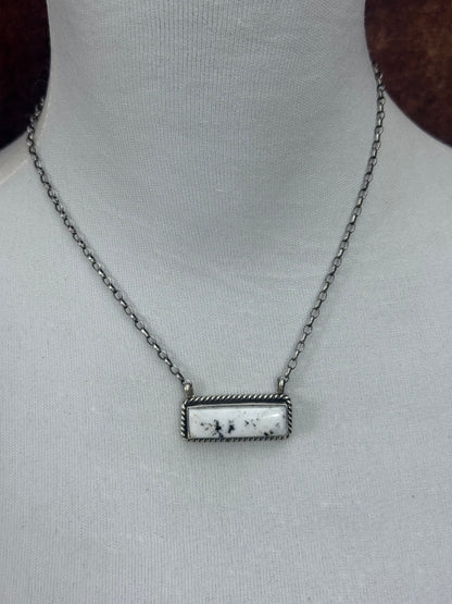 White Buffalo Bar Neckalce