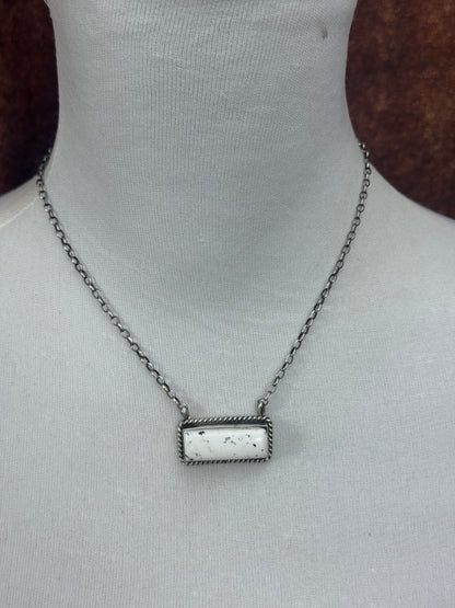 White Buffalo Bar Neckalce