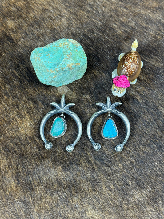 Kingman Turquoise Naja Pendant