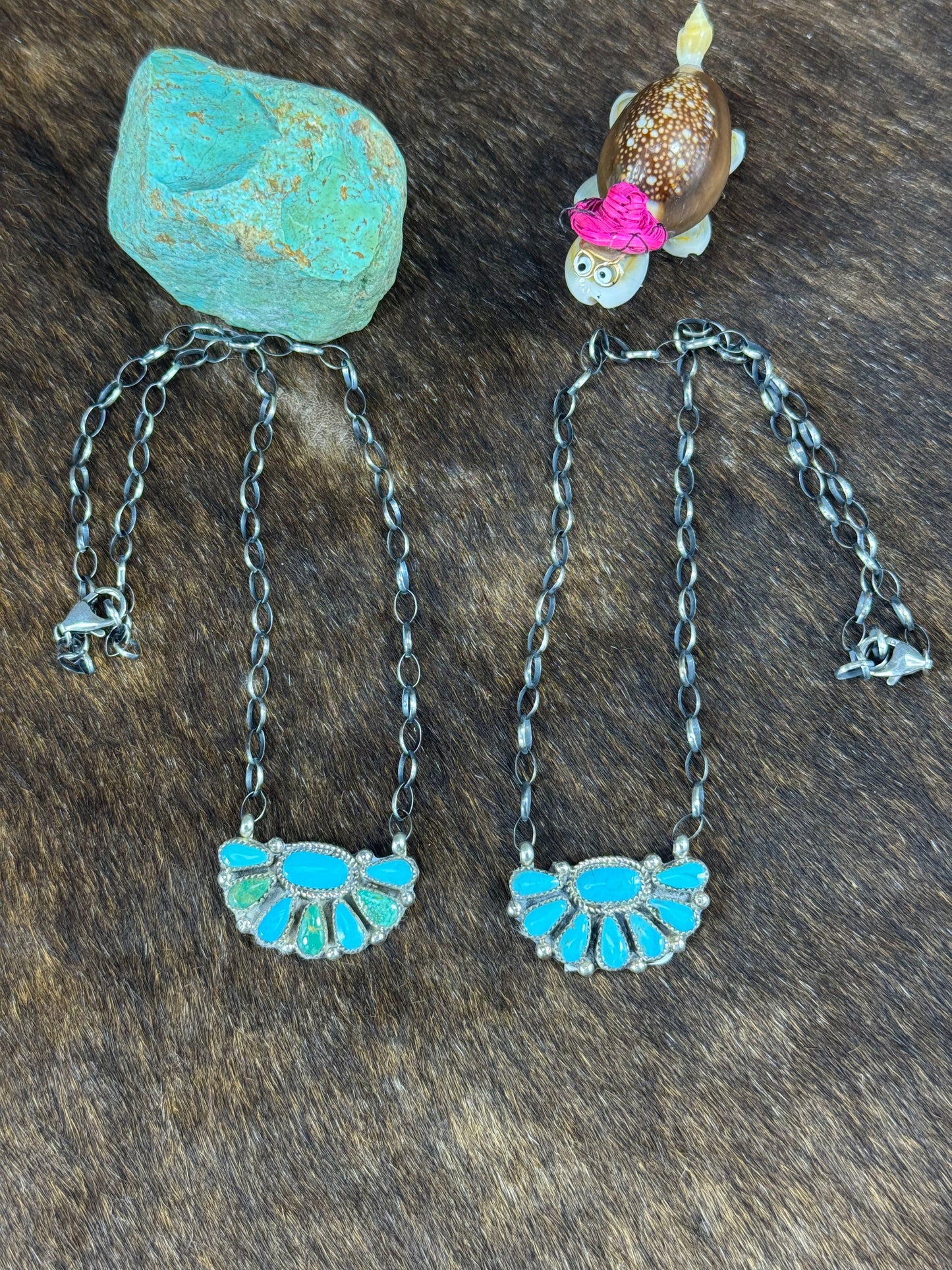 Kingman Half Cluster Necklace