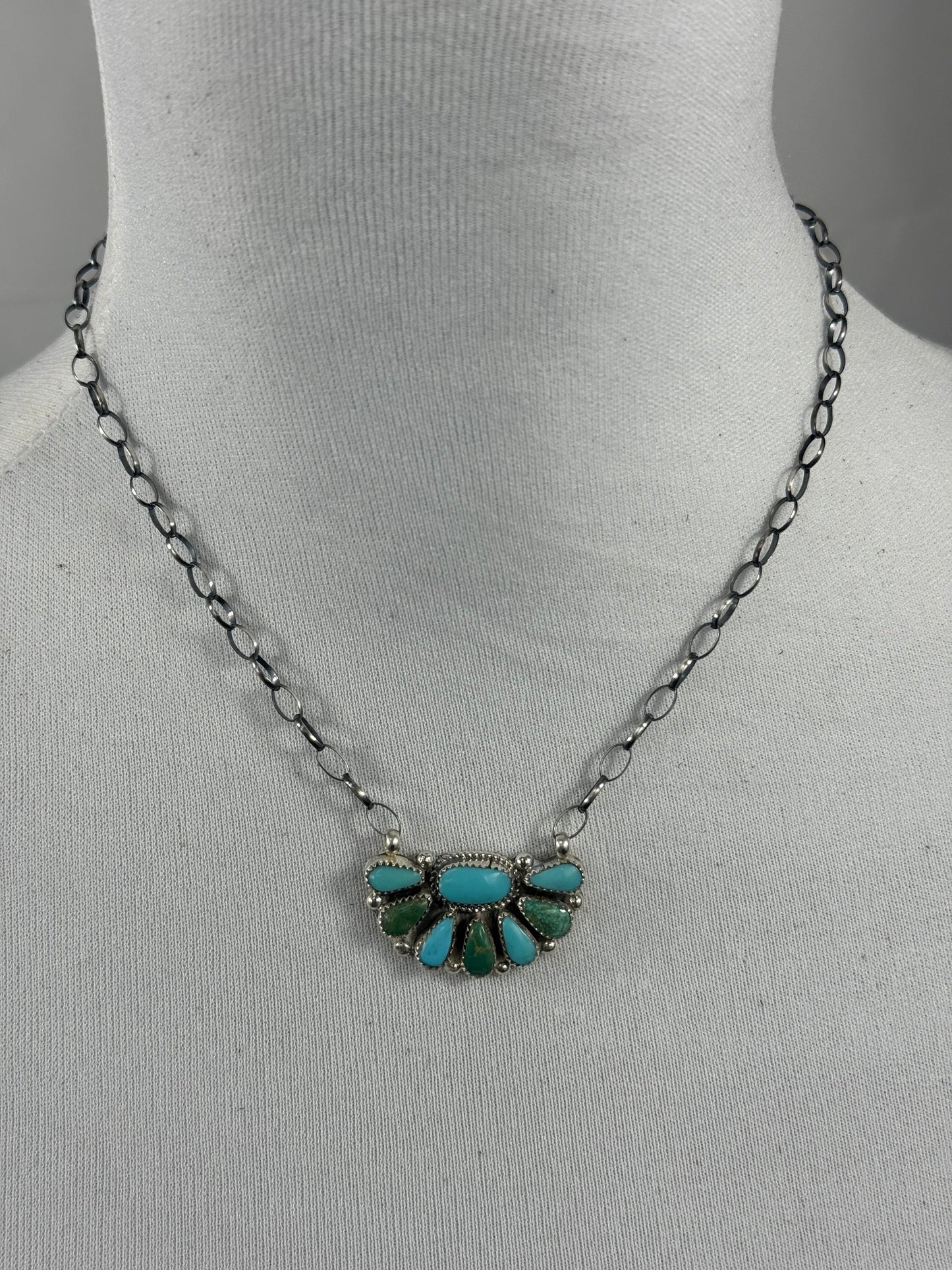 Kingman Half Cluster Necklace
