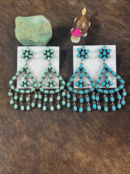 Kingman Turquoise Dangle Earrings