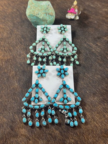 Kingman Turquoise Dangle Earrings