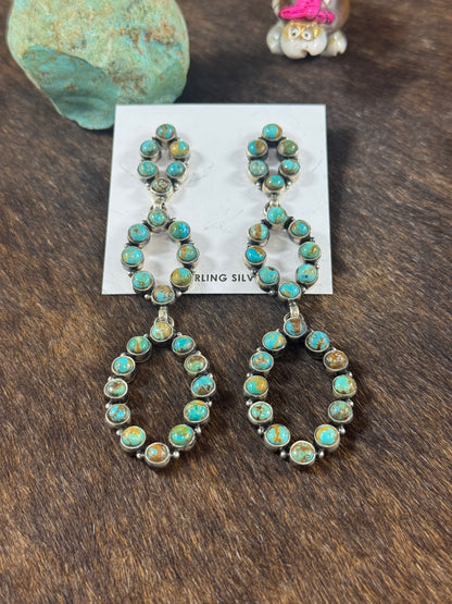 Kingman Turquoise Dangle Earrings