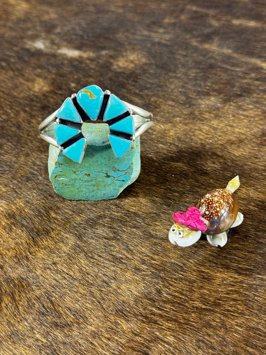 Kingman Turquoise Naja Bracelet