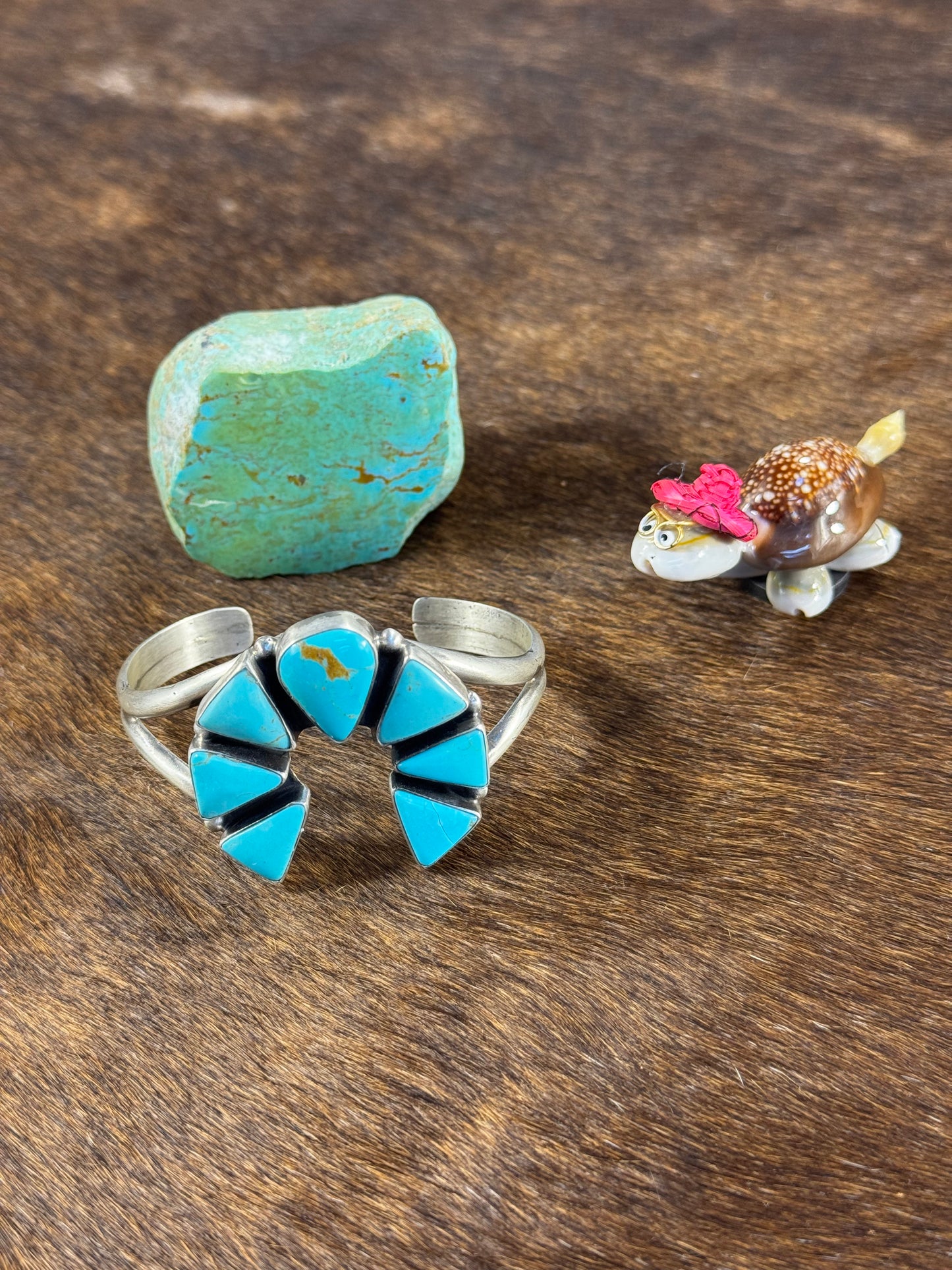 Kingman Turquoise Naja Bracelet