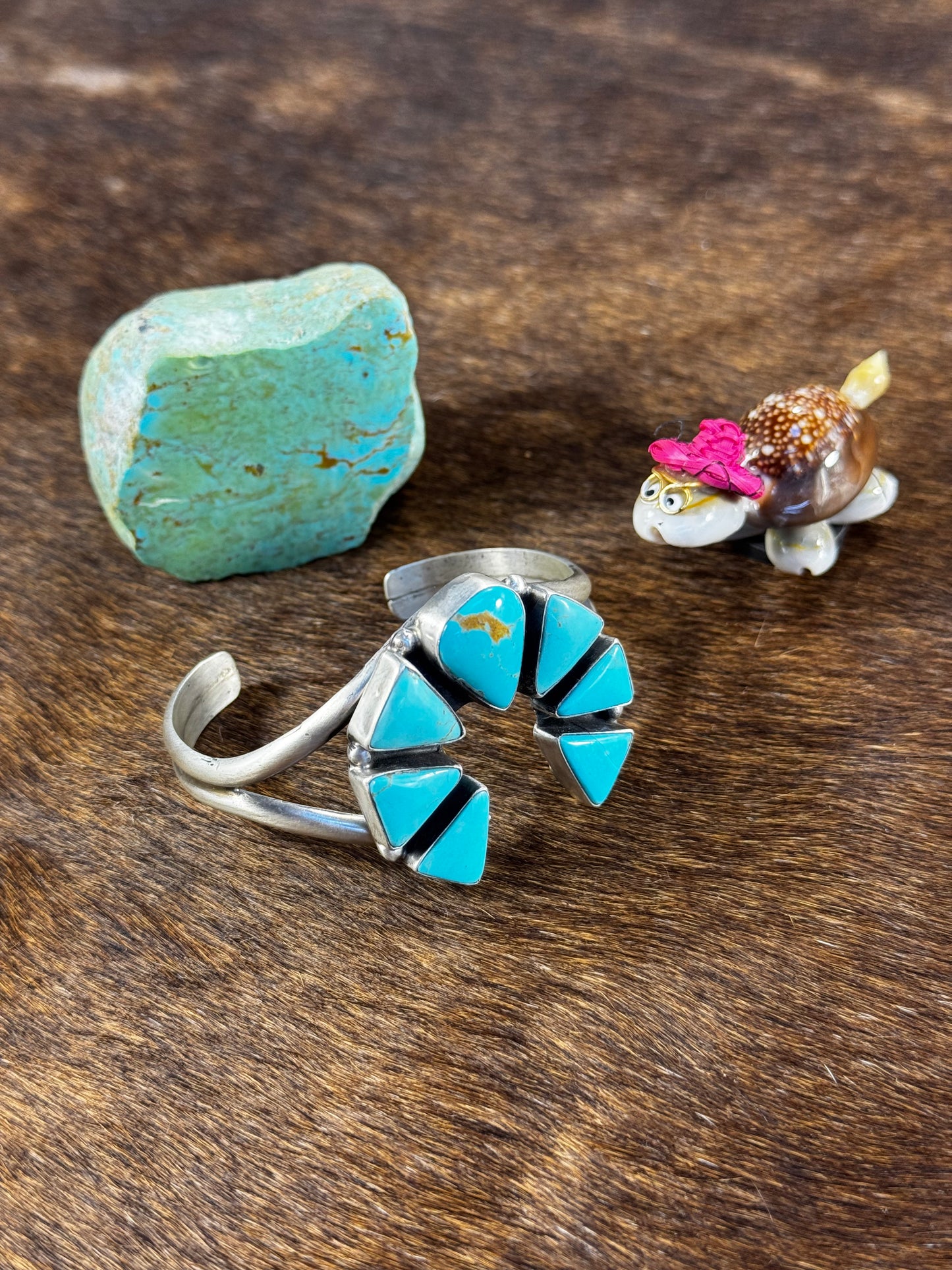 Kingman Turquoise Naja Bracelet