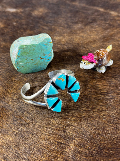 Kingman Turquoise Naja Bracelet