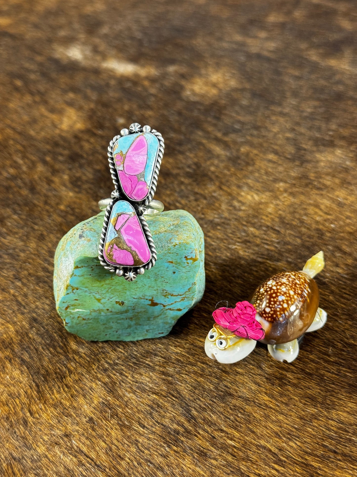 Two Stone Cotton Candy Ring