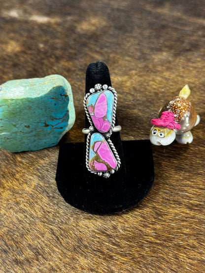 Two Stone Cotton Candy Ring