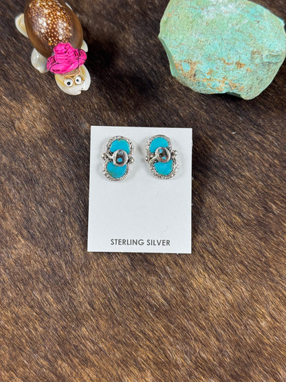 Kingman and Coral Snake Earring