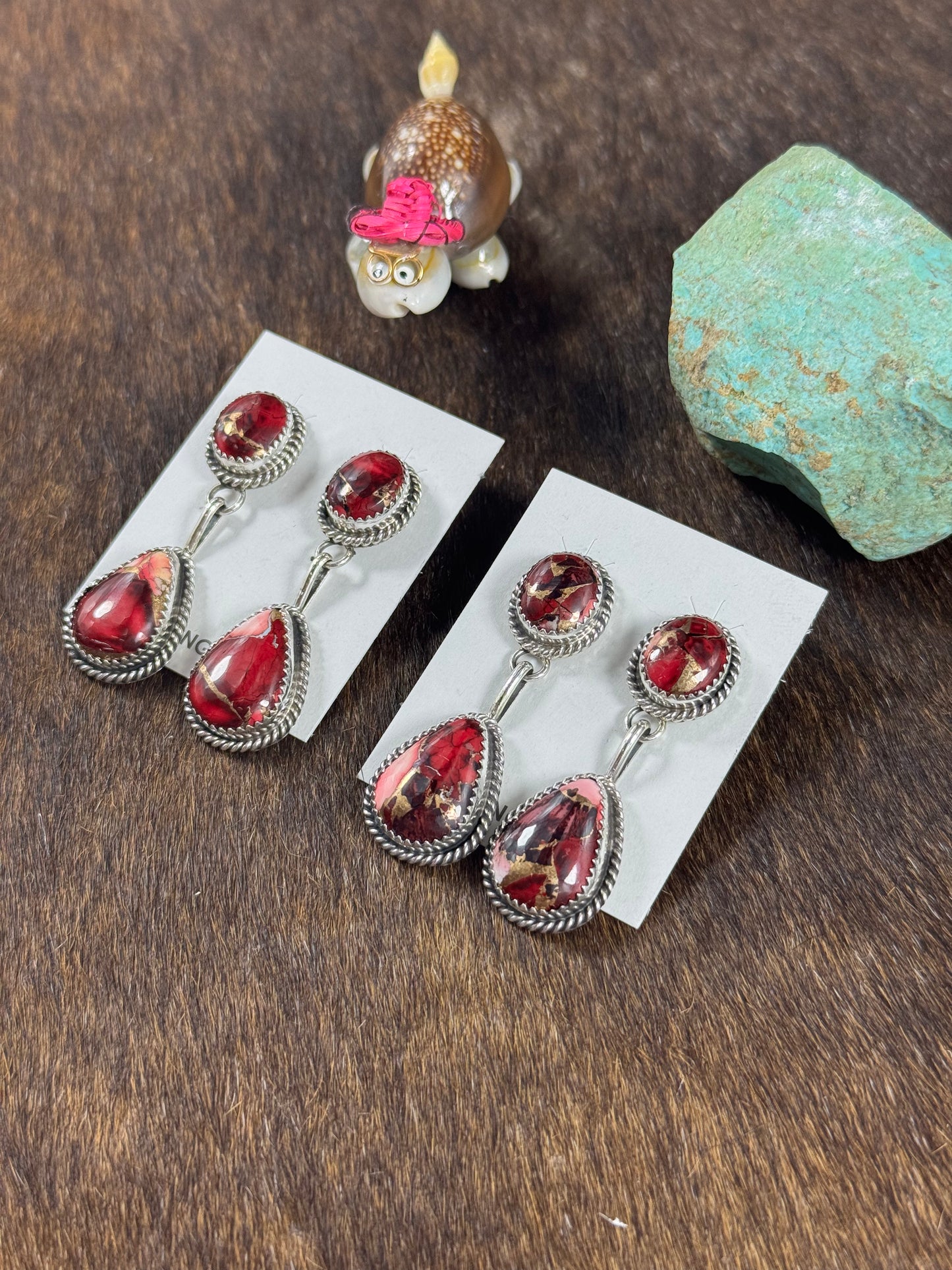 Dalia Rose two Stone Dangle Earring