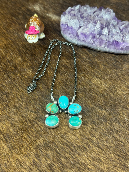 Kingman Turquoise Mini Naja Necklace
