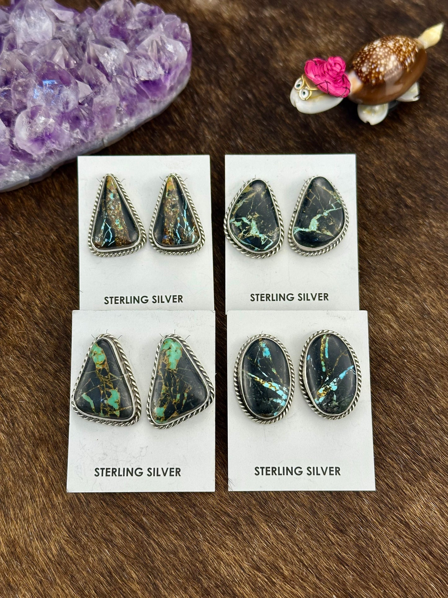 Black Jack Stud Earring