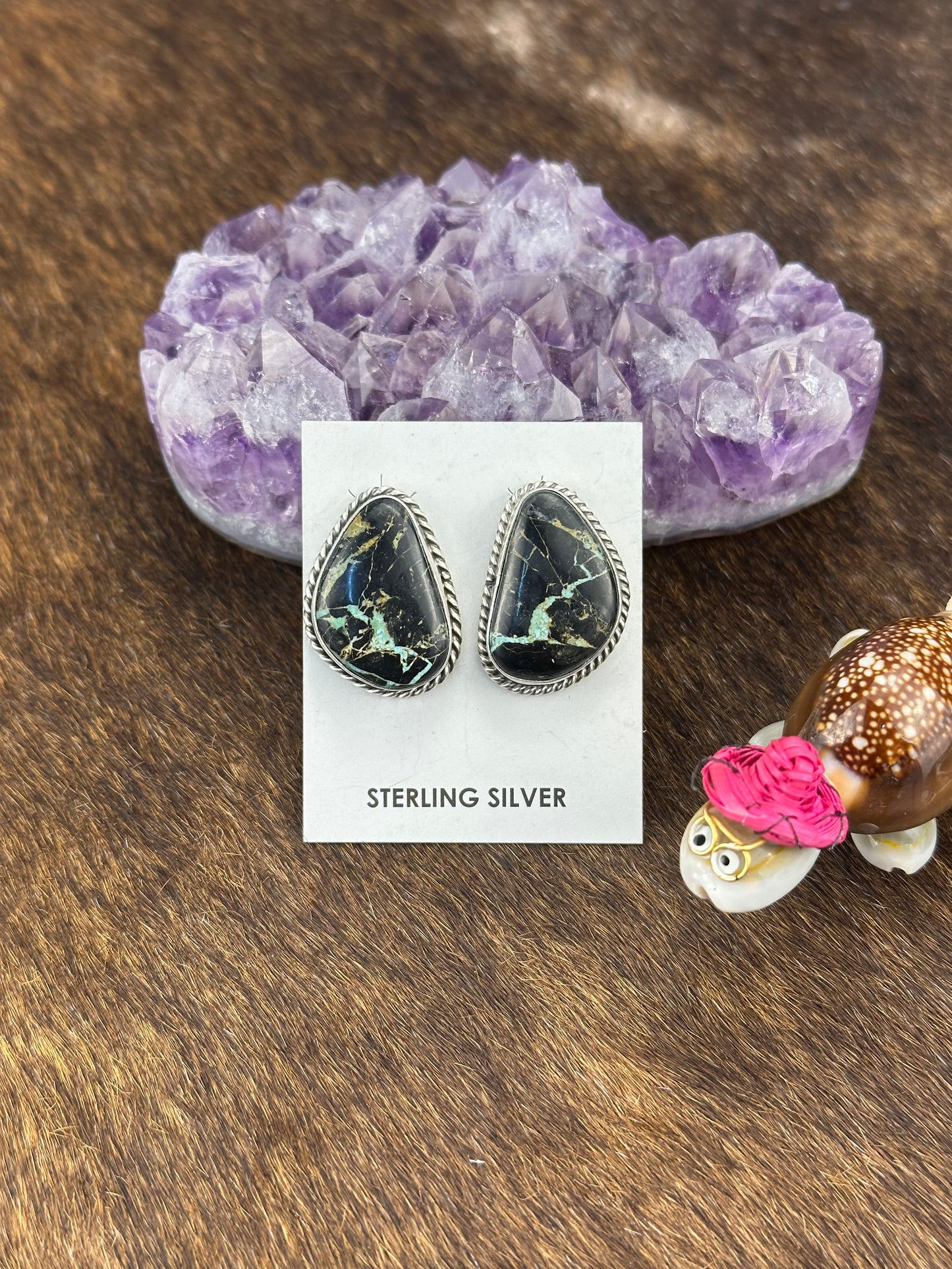 Black Jack Stud Earring