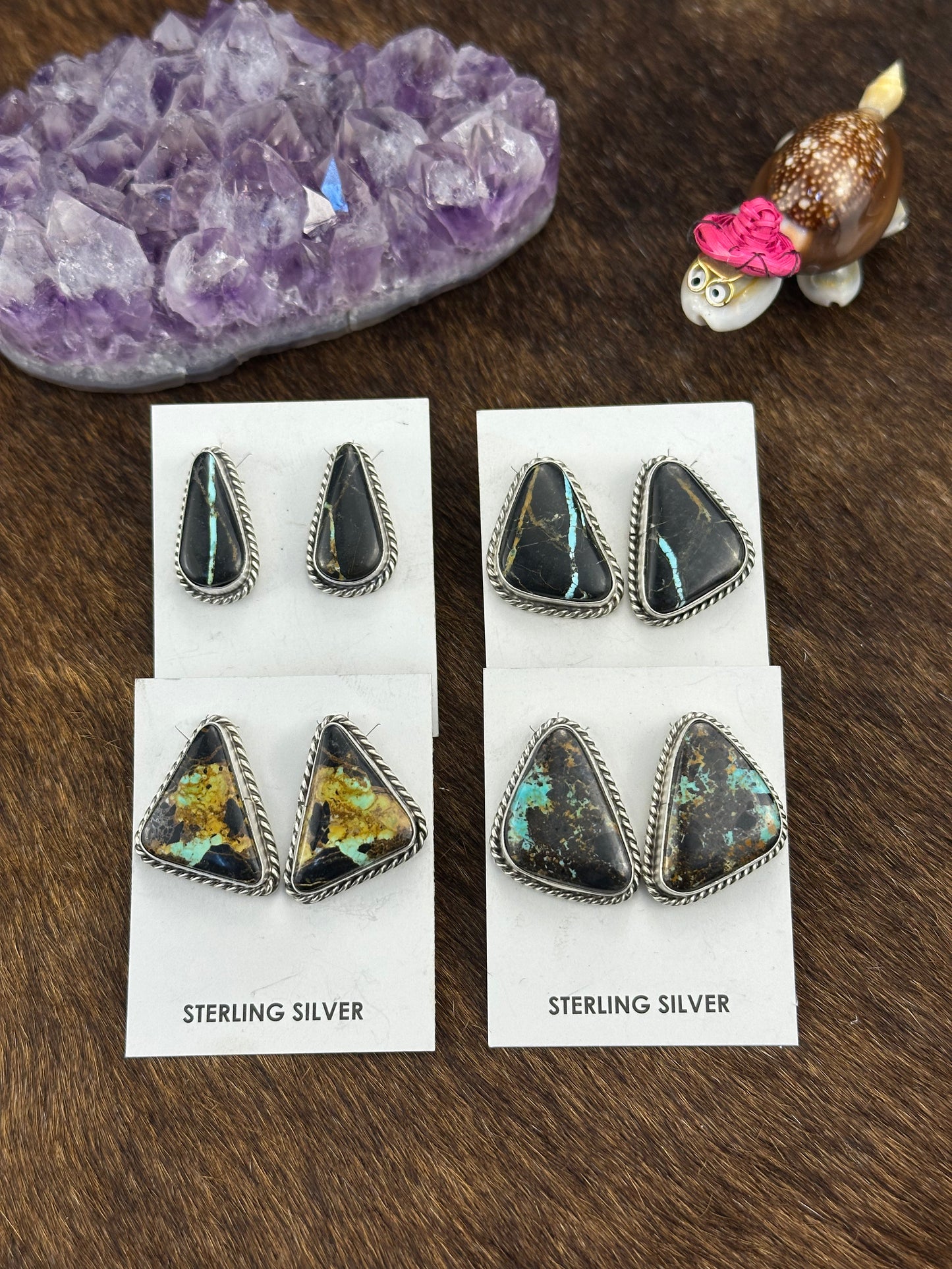 Black Jack Stud Earring