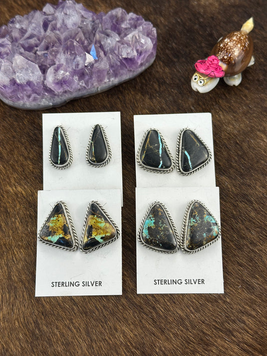 Black Jack Stud Earring
