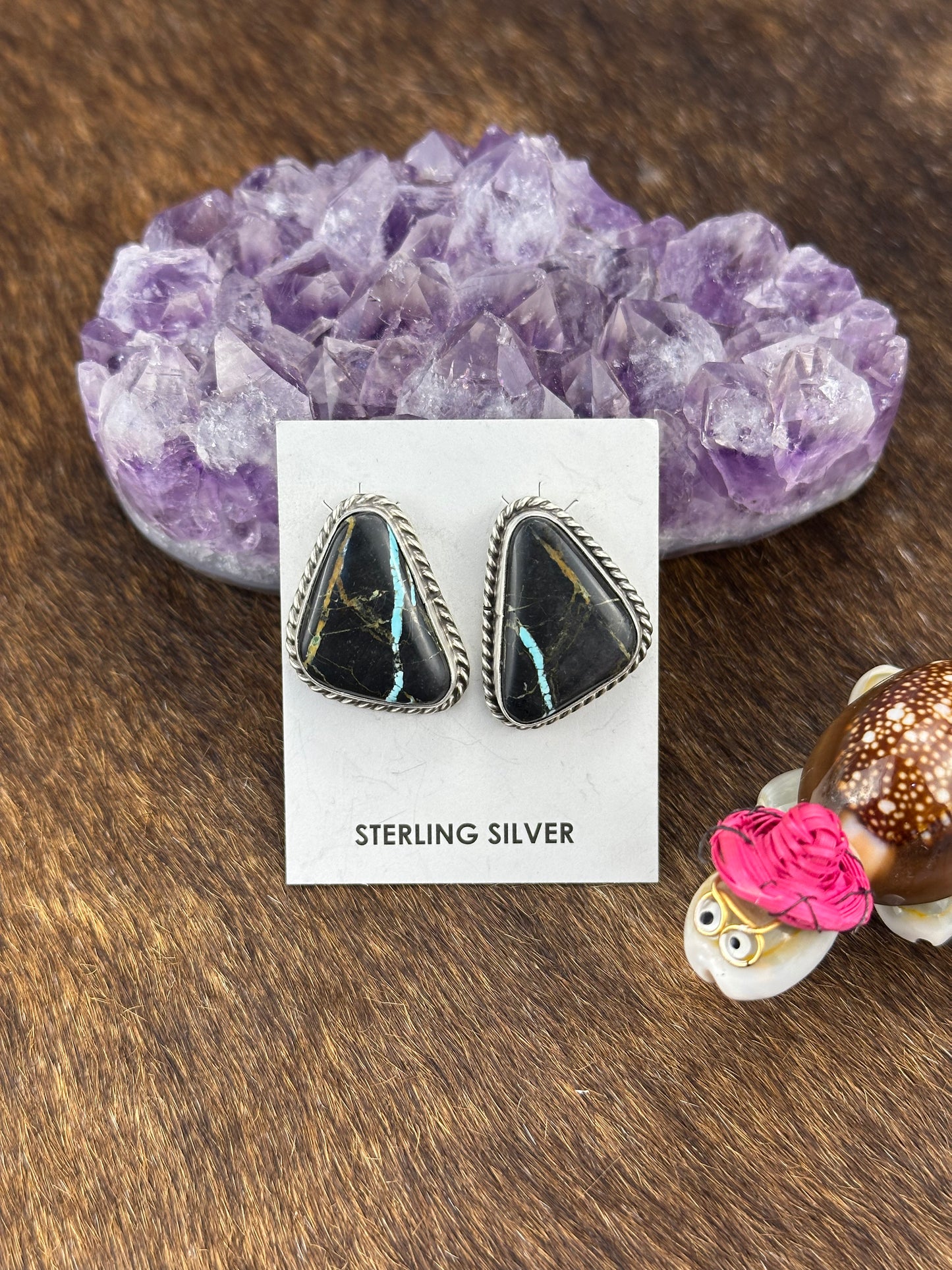 Black Jack Stud Earring