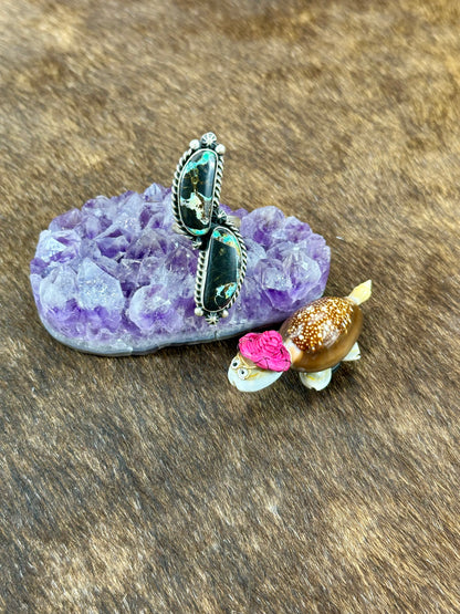 Two Stone Black Jack Ring