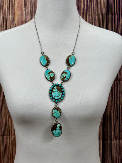 Kingman Turquoise Lidia Lariat Necklace