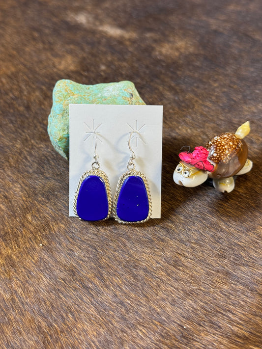 Lapis Slap Dangle Earrings