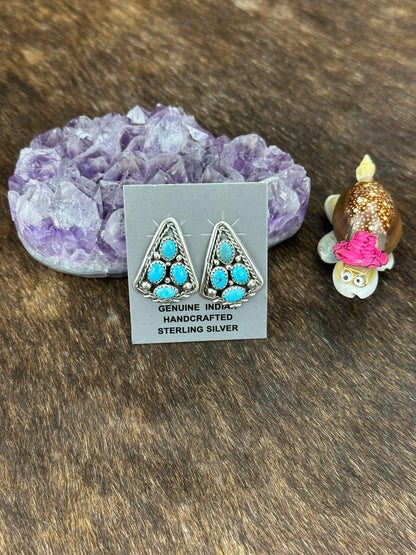 Kingman Turquoise TREE Earring