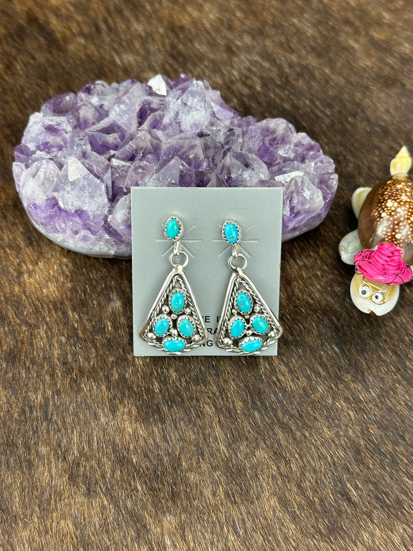 Kingman Turquoise TREE Earring
