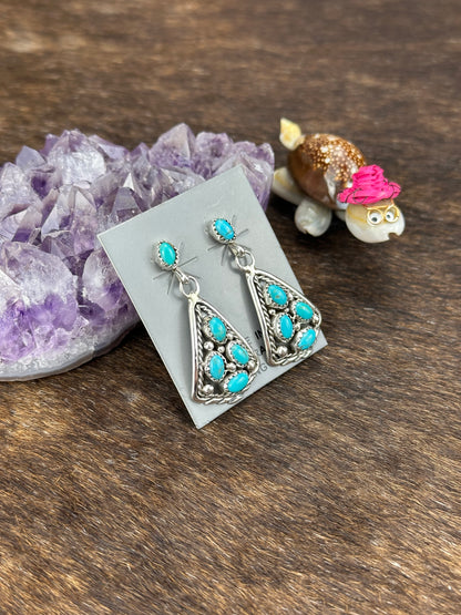 Kingman Turquoise TREE Earring