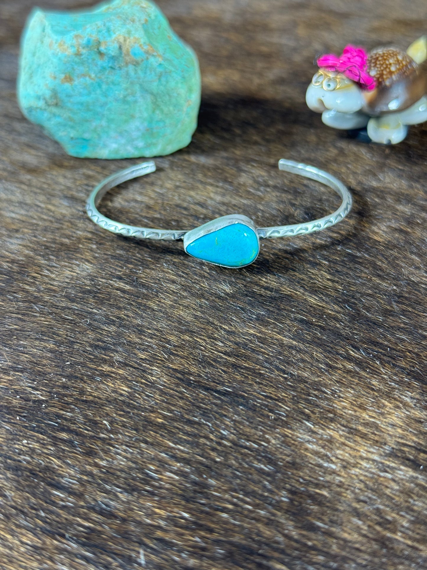 Kingman Single Stone Design Bracelet