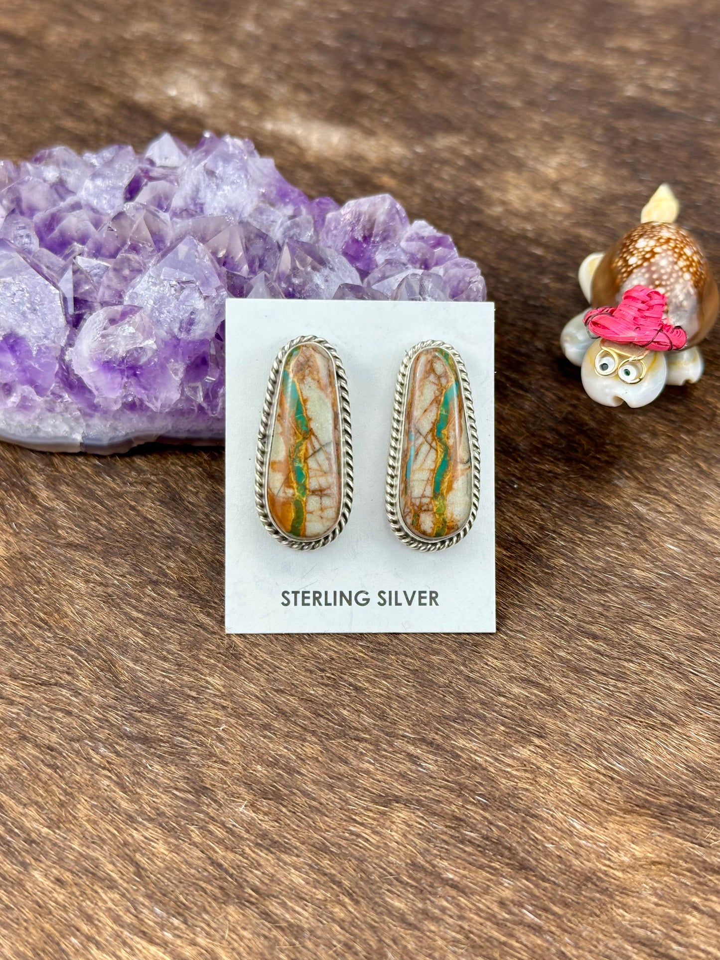 Royston Ribbon Teardrop Sterling Silver Studs