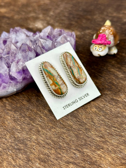 Royston Ribbon Teardrop Sterling Silver Studs