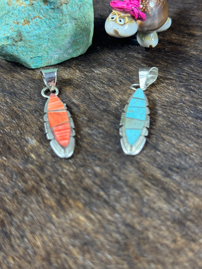 Spiny and Turquoise Inlay Pendant