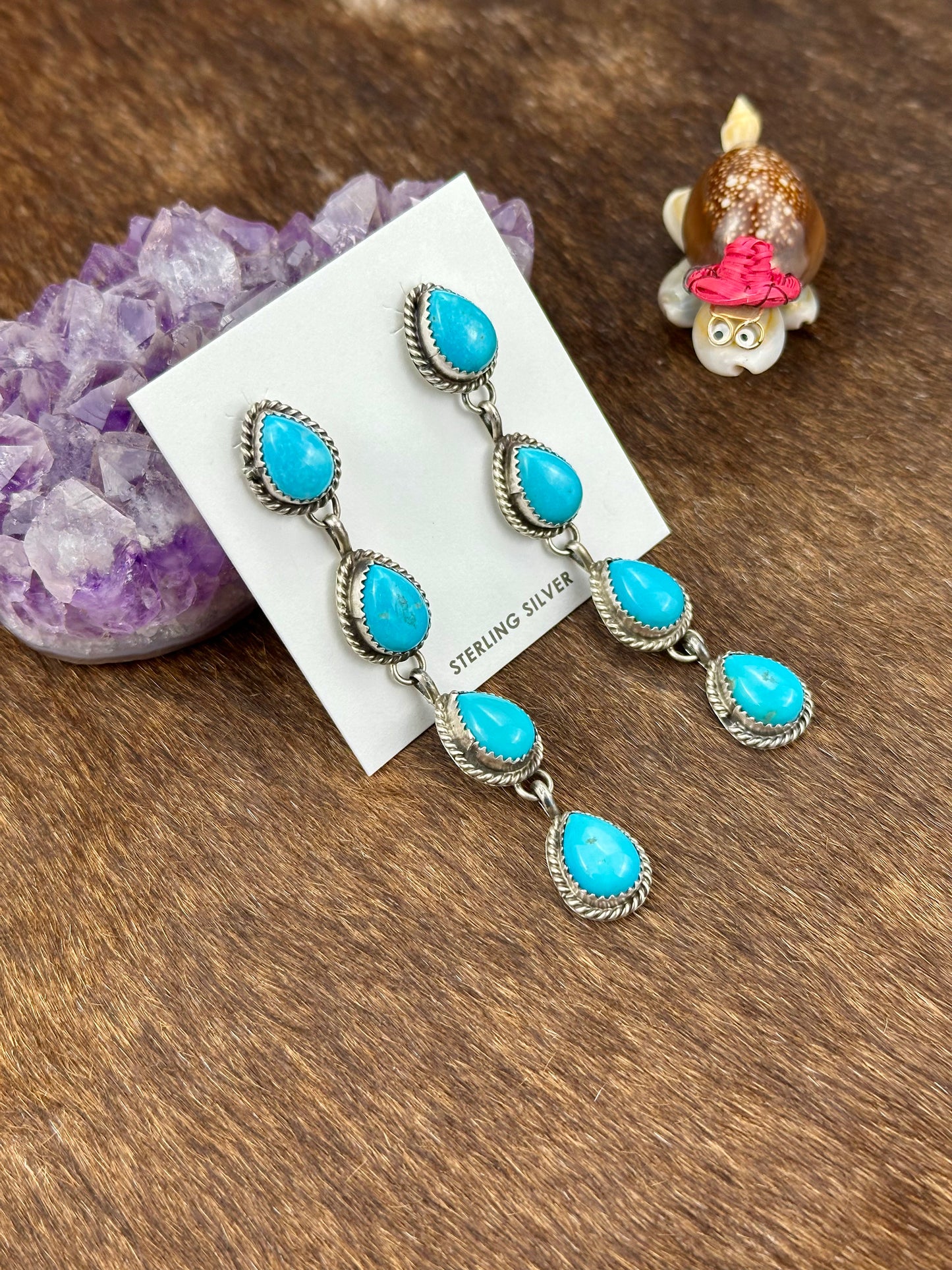 Kingman Turquoise Dangle Earring