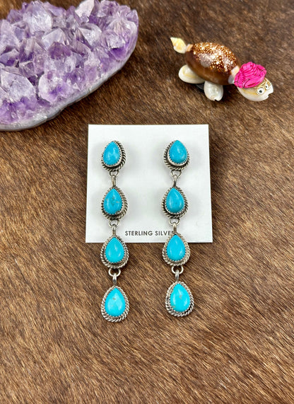 Kingman Turquoise Dangle Earring