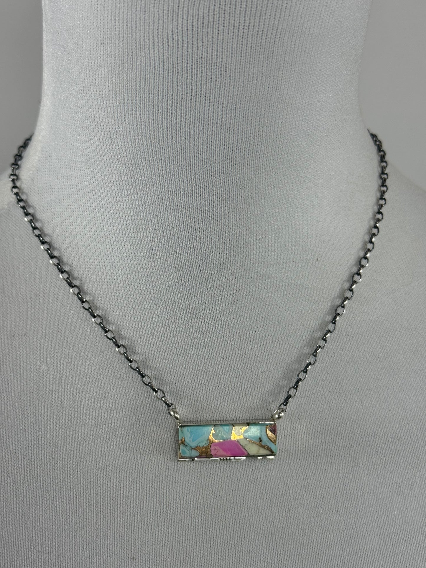Cotton Candy Steve Francisco Bar Necklace
