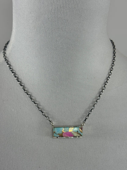 Cotton Candy Steve Francisco Bar Necklace