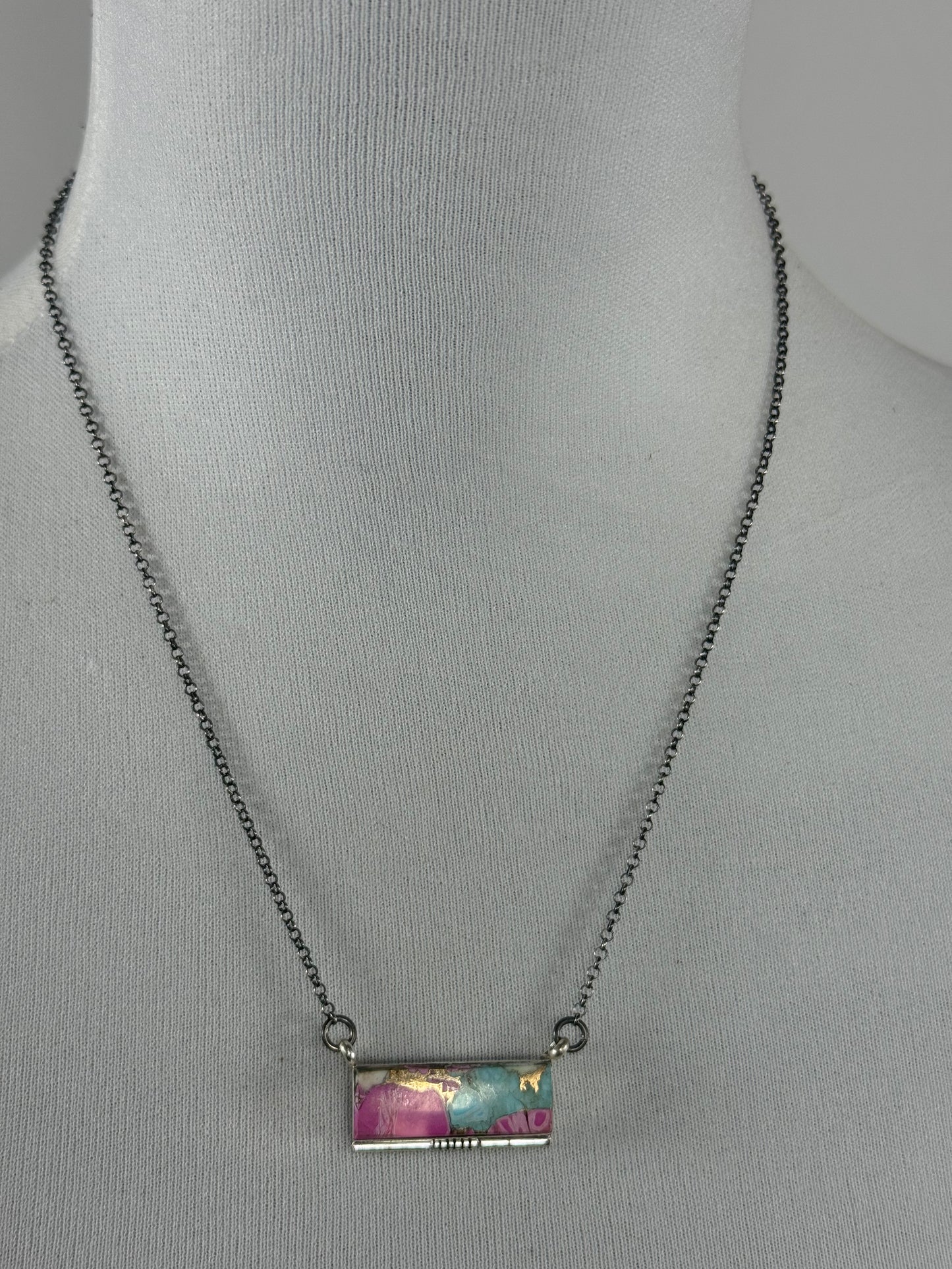 Cotton Candy Steve Francisco Bar Necklace