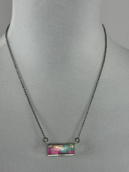 Cotton Candy Steve Francisco Bar Necklace