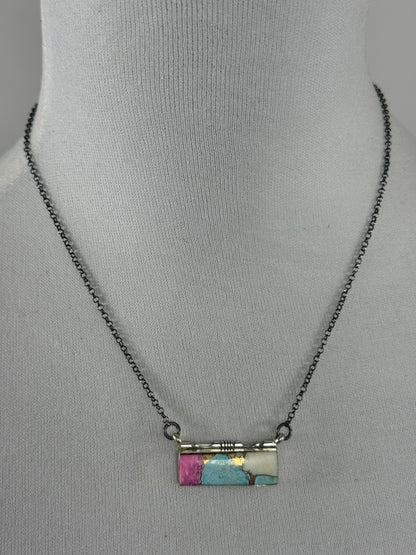 Cotton Candy Steve Francisco Bar Necklace