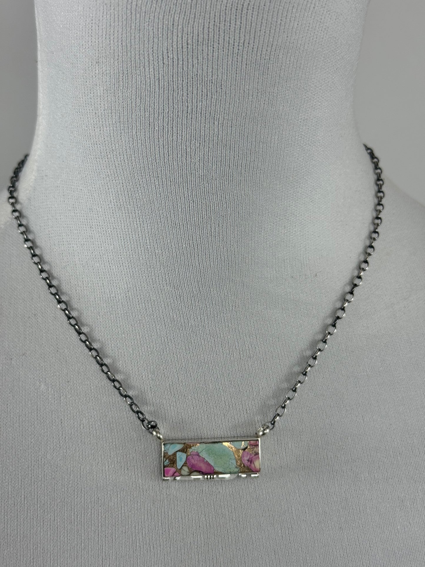 Cotton Candy Steve Francisco Bar Necklace