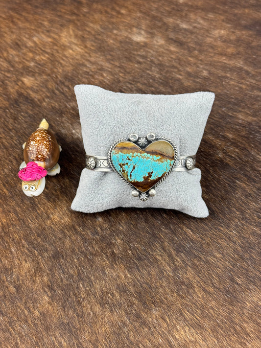 #8 Turquoise Heart Bracelet