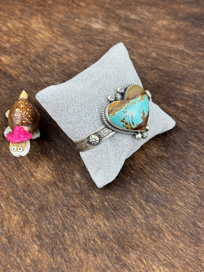 #8 Turquoise Heart Bracelet