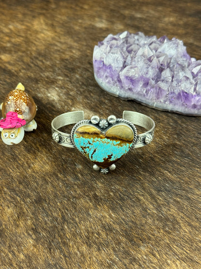 #8 Turquoise Heart Bracelet