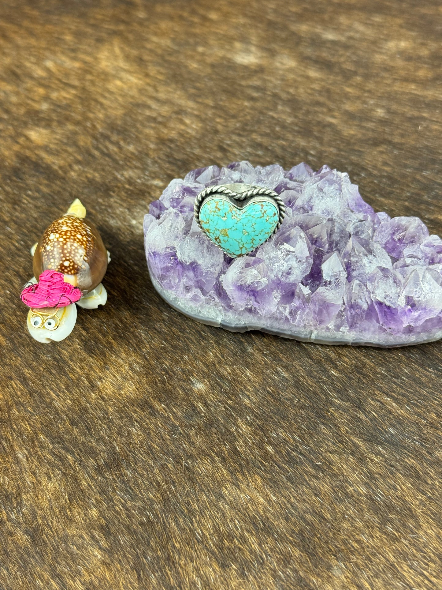 #8 Turquoise Heart Ring