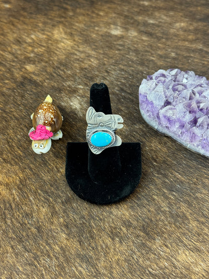 Kingman Turquoise Horse Ring